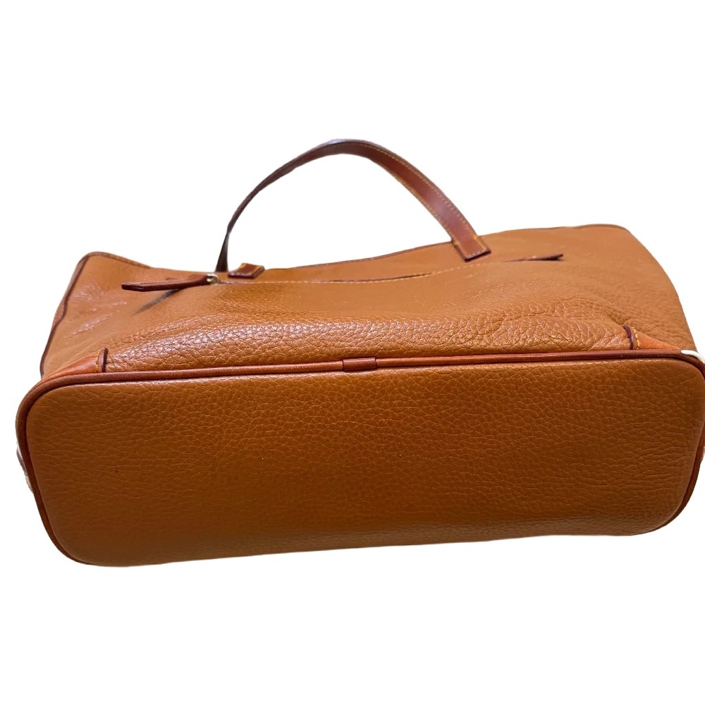 Dooney & Bourke Brown Pebble Leather Tote Charleston Bag Luxe Classic Shopper - Picture 9 of 13